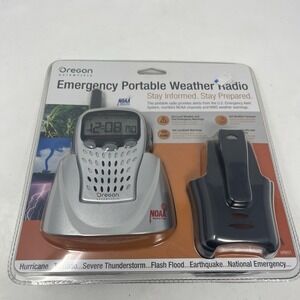 Oregon Scientific Emergency Portable NOAA Weather Radio SAME Local Alerts WR601